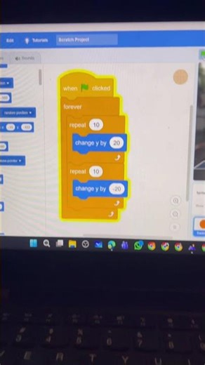 Scratch program bouncing ball ⚽️ #shorts #viral