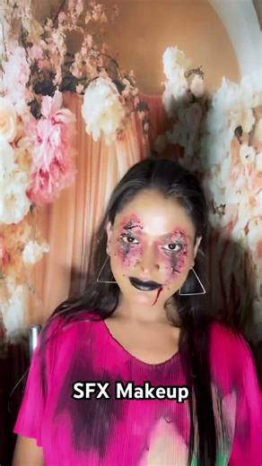 SFX Makeup Tutorial 👻 | Step by Step Special Effects Makeup for Beginners #sfx #video #video #mau
