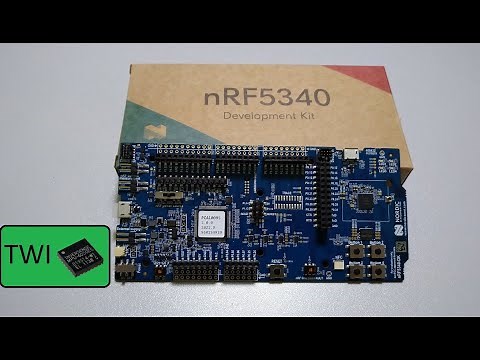 Nordic NRF5340 DK TWI/I2C MPU6050 example in nRF SDK VS Code