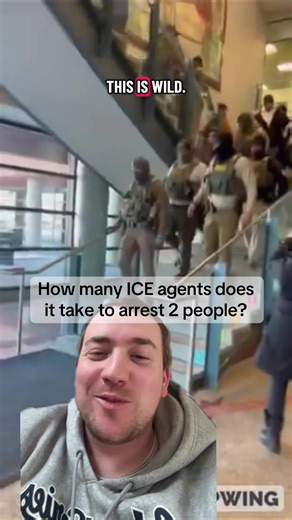This is a gross misuse of taxpayer dollars. It should not take this many people to carry out arrests and deportarions. #greenscreenvideo #ice #immigration #immigrationreform #iceagent