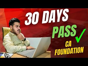 CA Foundation Last 30 Days Study Plan + Timetable | CA Piyush Goyal