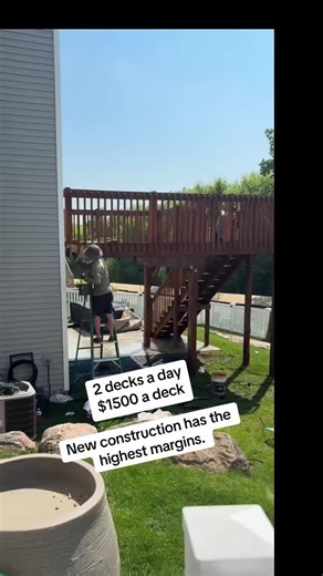 I love new deck staining. These were in Fitchburg Wisconsin.