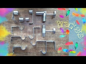 Different types of curtain rod Bracket / Support / Clamps price & details