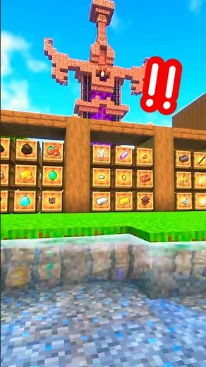 The Copper Golem is HERE! NEW Fully Automatic Storage System! [Minecraft Farm Build]