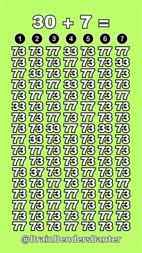 Test Your COGNITIVE Brain Skills With This FAST Number Game! #shorts