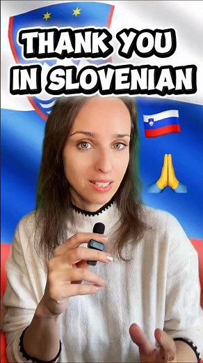 Simple ways to say thank you in Slovenian 🇸🇮✨#slovenian #learnlanguages