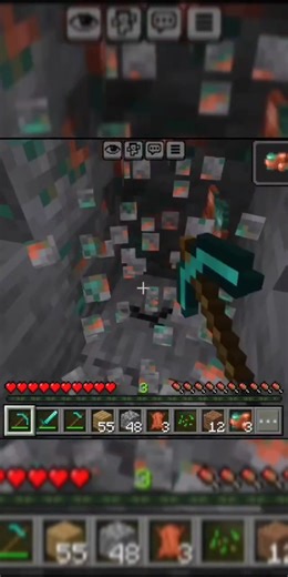 Mining Copper in Minecraft #9millionviews #youtubeshorts