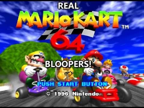 Real Mario Kart 64 Bloopers