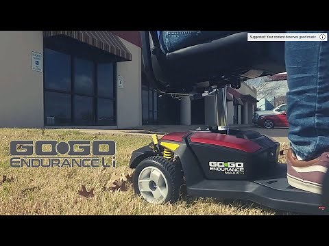 The BRAND NEW Pride Mobility Go-Go Endurance Li Lithium Ion 4 Wheel Travel Scooter S54LXL