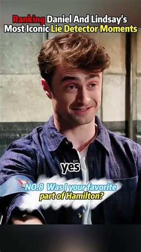 Ranking Daniel And Lindsay's Most Iconic Lie Detector Moments. #danielradcliffe #celebrity