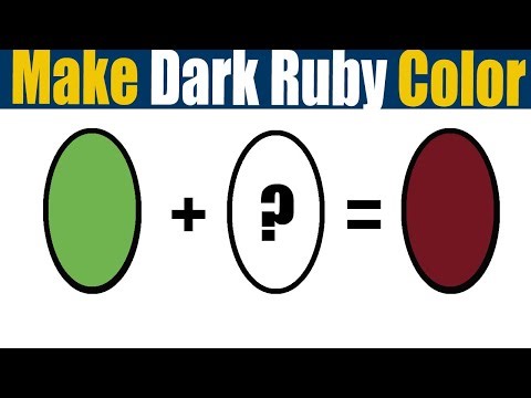 How To Make Dark Ruby Color What Color Mixing To Make Dark Ruby