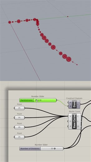 AI Facade Hack! 🏗️ Pt 3: Using Raven to build a grid and attractor point logic for panel thickness. Parametric design just got a massive AI upgrade! 🤖🔥 #ArchiTikTok #Grasshopper3D #Rhino3D #AI #Architecture