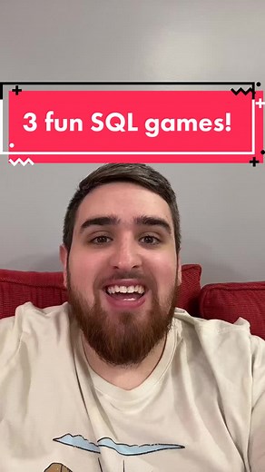 Do you want to learn SQL or get better at SQL? Try these three fun SQL games! #data #datafromhome #datajobs #techjobs #breakintotech #dataanalysis #dataanalytics #dataanalyst #sql #sqlgames #sqlgame #learnsql #learnsqlontiktok #learnsqlonline #sqlquery #sqlqueries #greenscreen