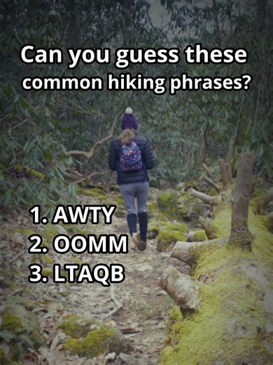 Can you guess these common hiking phrases?⛰️ . We're no strangers to great hiking trails in Madison County, North Carolina. Located just 20 minutes north of Asheville, the famous Appalachian Trail hugs the northern border of our county and outdoor enthusiasts celebrate our many great day-hikes available. Some good ones are below: . Max Patch - Pretty popular. Iconic 360 views of the Blue Ridge Mountains. Easy 1.7 mile loop trail 1 hour and 20 minute drive from Asheville. . Hickey Fork Falls - No