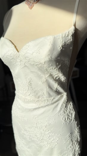 Everthine Bridal Boutique on Instagram: "In the spirit of giving, gift the gift of saying yes! ✨🎄 We’ve got a collection of new, sample and consignment gowns ready to find their bride this holiday season, we’re open all of December, with limited appointments between Dec. 23rd and Jan 1st! Con-BR-1564, sold"