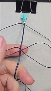 Quick DIY: Turquoise Cross Bracelet ✝️✨ Elegant Micro-Macramé Tutorial #diy #jewelry #handmade