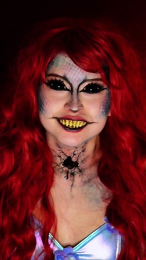 Evil Disney Princess Makeup Transformation: Ariel Edition