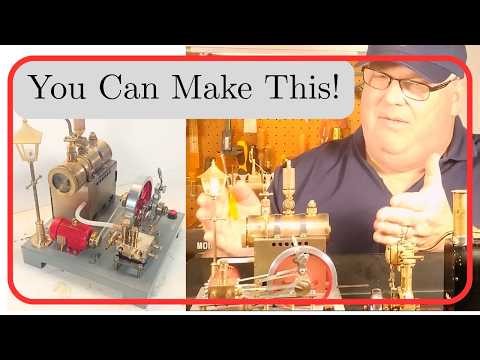 Build And Operate This Cool Live Steam Engine! StirlingKit Retrol SE-02