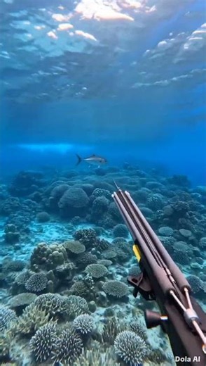 Spearing a MASSIVE Yellowfin Tuna Above Coral Reef — DEEP STRIKE AI