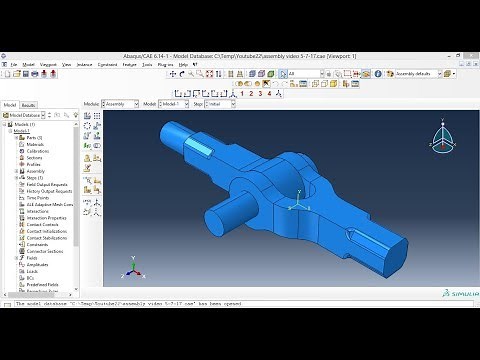 Abaqus Tutorial Videos - Assembling Parts in Abaqus