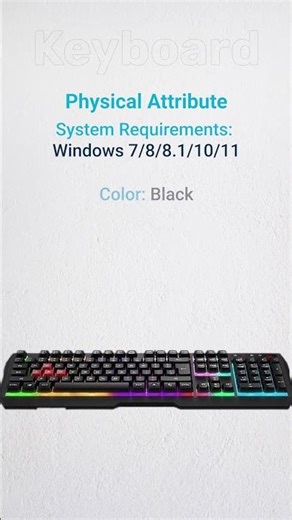 A4TECH Bloody B135N Neon Backlight Gaming Keyboard– RGB Lighting, 12 Multimedia Keys & Anti-Ghosting