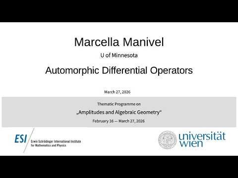 Marcella Manivel - Automorphic Differential Operators