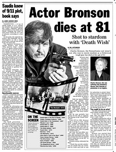 Charles Bronson, star of ‘Death Wish’ movies, dies at 81 in 2003