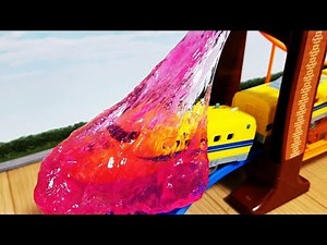 Plarail Thomas & Friends & Slime Accidents will happen! Shinkansen