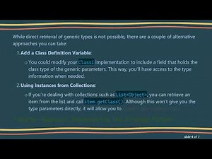 Understanding Java Generics: How to Retrieve Types from a Generic Object