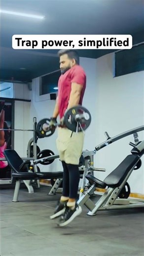 Barbell Shrugs Jump – Trap Strength
