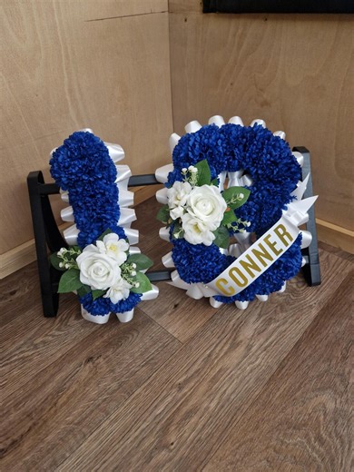 NUMBERS Funeral Flowers Artificial Tribute Grave Memorial - Etsy