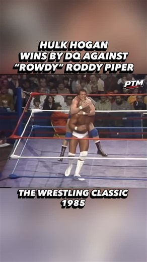 Pounding The Meat on Instagram: "Hulk Hogan defends his WWE title against “Rowdy” Roddy Piper at The Wrestling Classic, the second-ever WWE pay-per-view, following WrestleMania. (1985) #hulkhogan #rip #FYP #foryou #WWEThrowback #wwehof #WrestlingLegend #ExplorePage #hulkhogan #explorepage✨ #wrestling #explore #explorer #VintageWWE #ProWrestlingHistory #reels #viral #virals #andrethegiant #superstars #reelitfeelit #WWEClassics #viralvideos #WWE #WrestlingCommunity #prowrestling #WWEHistory #viral