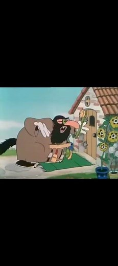 Disney 1933 The Three Little pigs Silly Symphony- big bad wolf disguise ‪@Disney‬