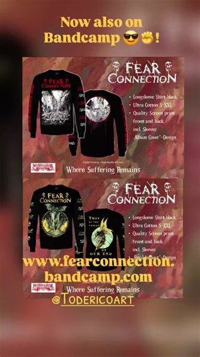 Heavy new year to you all ! And with that also good news! Our merch is now also available on Bandcamp! Just order on : www.fearconnection.bandcamp.com ! FC Final Impact Shirt €22,99 FC Final Impact Longsleeve €32,99 FC WSR Shirt €22,99 FC WSR Longsleeve €32,99 Thank you all for your support! Cheers, FC #deathmetal #thrashmetal #merch #merchandise #bandcamp