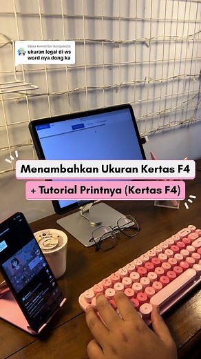 Tutorial Ukuran Print F4 di WPS Office Huawei