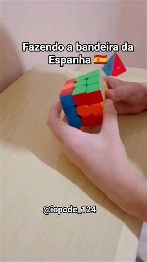 Fazendo a bandeira dos países|Espanha #espanha #cubomágico