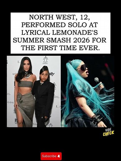 🎤🎡🖤 North West's First Solo Festival Performance 12 Year Old Rocks Summer Smash 2026 #shorts