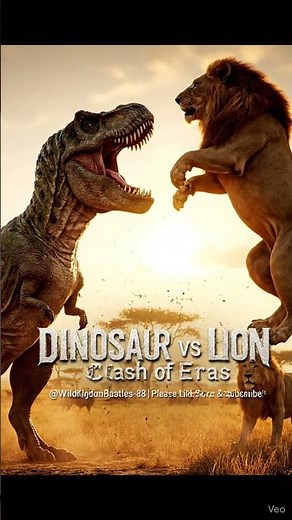 Dinosaur vs Lion | Clash of Eras | Realistic Animal Fight