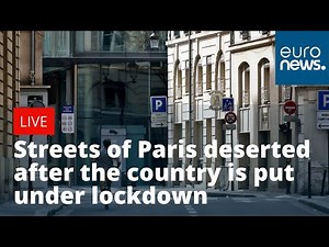 #Coronavirus: The streets of Paris are deserted after the country is put under lockdown