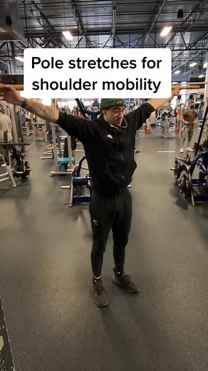 Pole stretches with resistance band Mastering these movements with a...