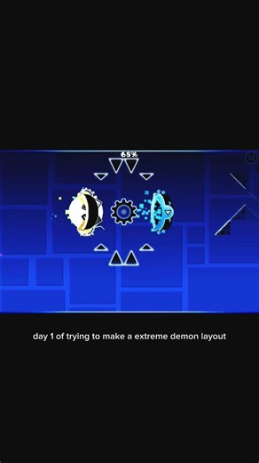day one of trying to make a extreme demon layout #geometrydash