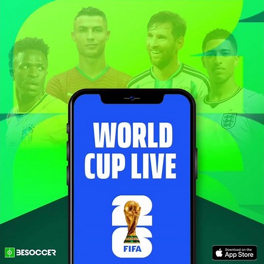 Download our app to follow the World Cup scores, statistics, matches and news live.