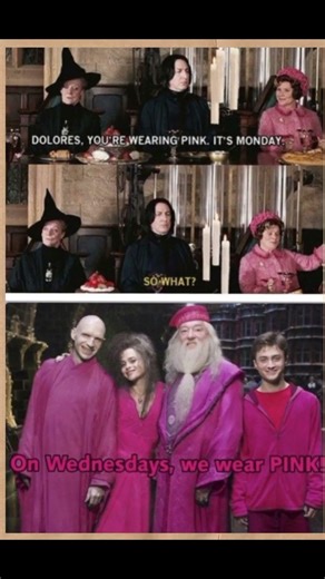 Title:Pink Wednesday at Hogwarts 😂💖 | Harry Potter Meme Edit