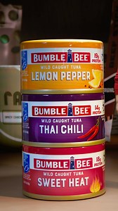 Portable, drain-free tuna built for major snacking. When hunger hits, these tiny cans meet big expectations. | Bumble Bee Seafoods