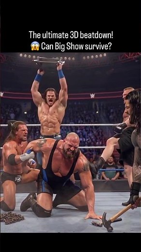Epic 3D WWE Brawl! Roman Reigns, Cena & Lesnar DESTROY Big Show! 😱