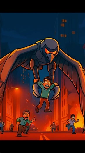 City Hero vs the Robotic Bird | A Thrilling Battle to Save the City #cityhero #fairytales #cartoon