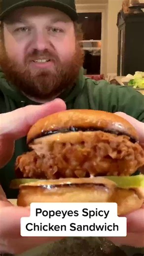 Popeyes Spicy Chicken Sandiwch #bbq #cheese #beef #brisket #grilling #grilledsalsa #chicken #steakhouse #foodie | Nelson BBQ