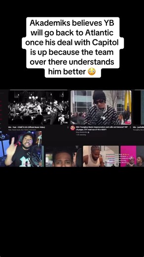 Akademiks believes YB will go back to Atlantic once his deal with Capitol is up because the team over there understands him better #nbayoungboy #atlanta #4kt #yb #djakademiks