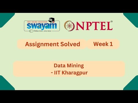 Data Mining Week 1 | NPTEL ANSWERS 2026 #nptel2026 #myswayam #nptel #nptelexam