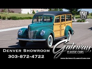1940 Ford Woody Wagon Deluxe - Denver Showroom #582 Gateway Classic Cars